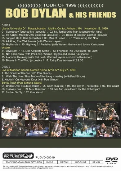 BOB DYLAN & HIS FRIENDS / TOUR OF 1999 (2DVDR)