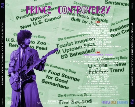Prince / Controversy Collector's Edition 1981 & 1982 Remix And Remasters (2CD)
