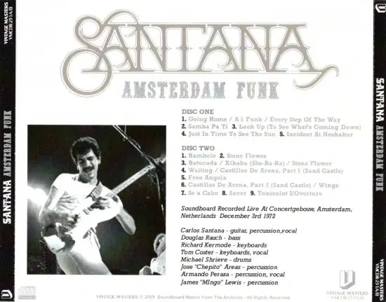 Santana / Amsterdam Funk SOUNDBOARD (2CDR)