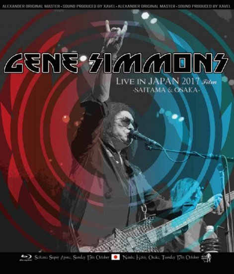 GENE SIMMONS BAND / LIVE IN JAPAN 2017 FILM SAITAMA & OSAKA (1BDR) KISS