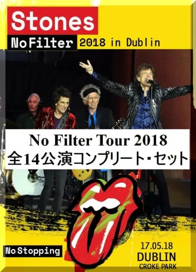 THE ROLLING STONES / No Filter Tour 2018 Set of 14 performances (14DVDR)