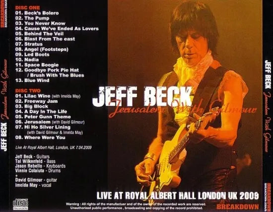 JEFF BECK / JERUSALEM WITH GILMOUR (2CDR)