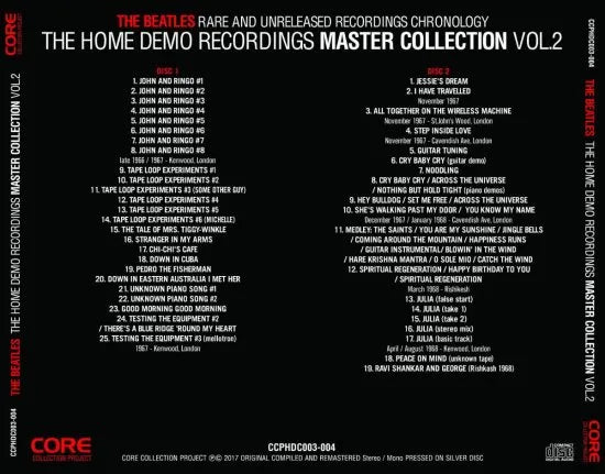 The Beatles / The Home Demo Recordings Master Collection Vol.2 (2CD)