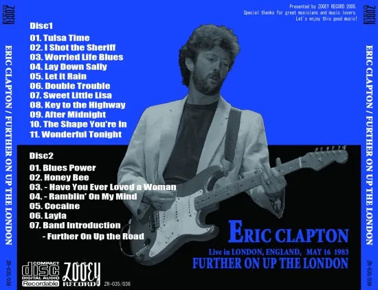 ERIC CLAPTON / FURTHER ON UP THE LONDON (2CDR)
