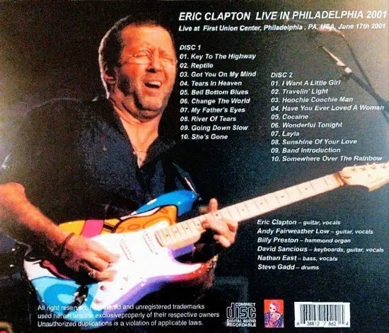 ERIC CLAPTON / LIVE IN PHILADELPHIA 2001 (2CDR)