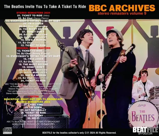THE BEATLES / The Beatles Invite You To Take A Ticket To Ride BBC ARCHIVES STEREO REMASTERS VOL.9 (1CDR)