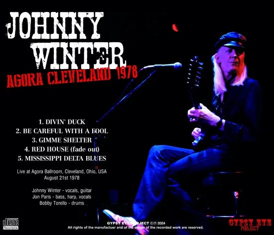 JOHNNY WINTER / AGORA CLEVELAND 1978 (1CDR)