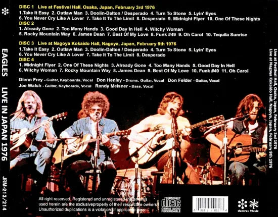 EAGLES / LIVE IN JAPAN 1976 (4CDR)