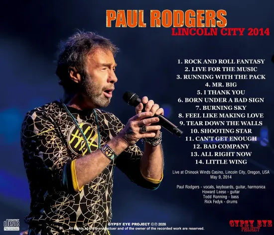 PAUL RODGERS / LINCOLN CITY 2014 (1CDR)