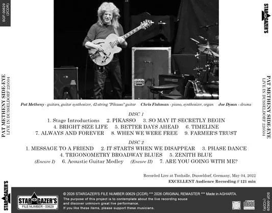 PAT METHENY SIDE-EYE / LIVE IN DUSSELDORF 220504 (2CDR)