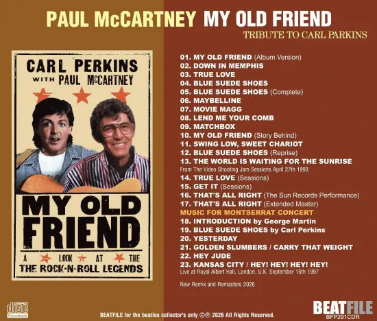 PAUL McCARTNEY / MY OLD FRIEND : TRIBUTE TO CARL PARKINS (1CDR)
