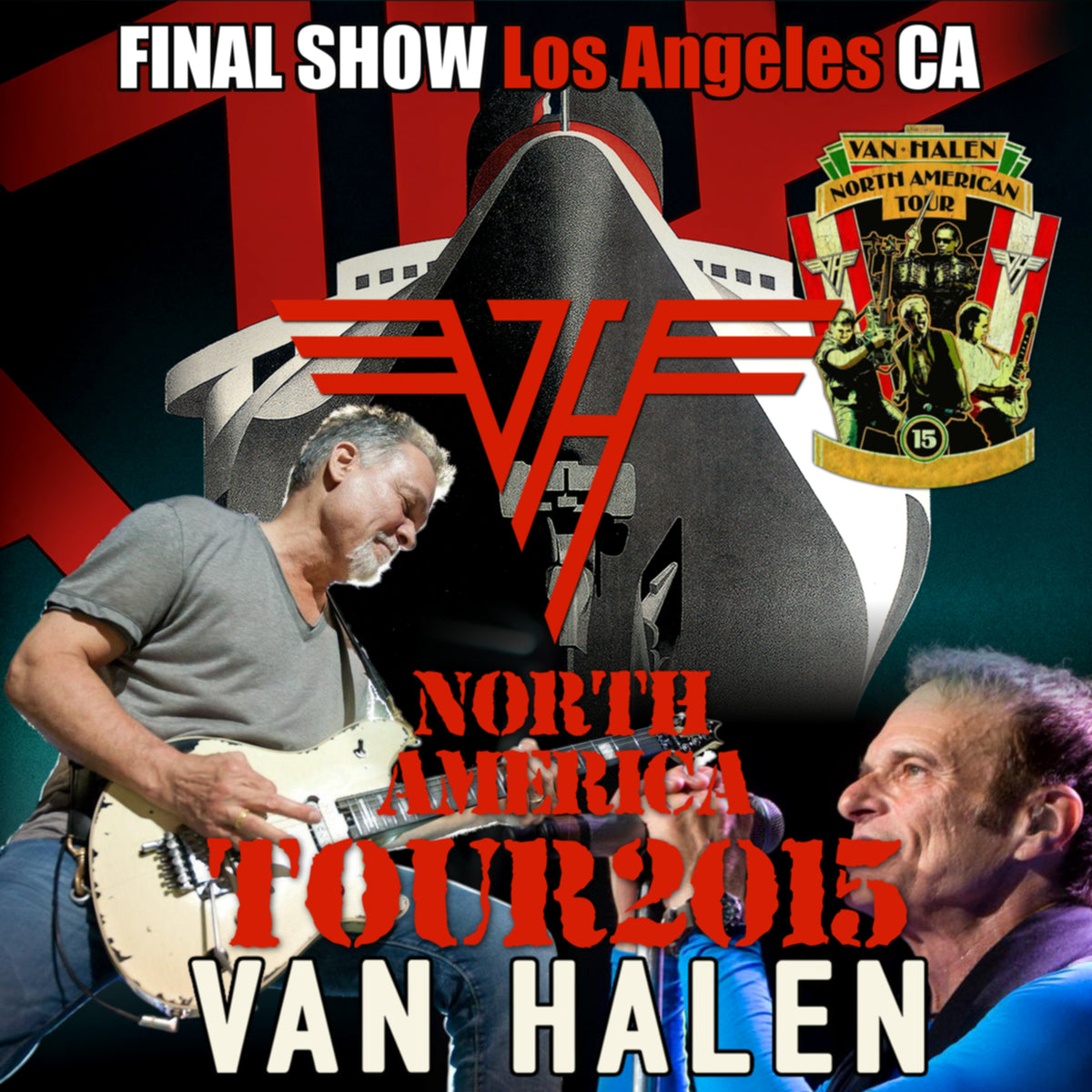 VAN HALEN / North American Tour 2015 Final Van Halen Last show Hollywood Bowl (2CDR)