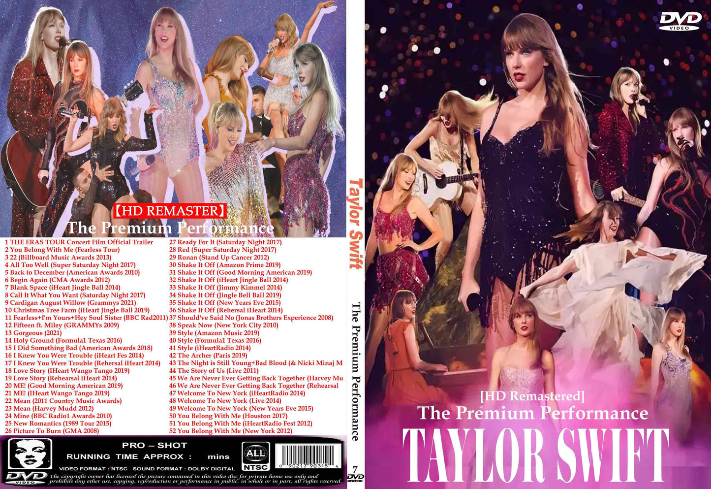 Taylor Swift / The Premium Performance (1DVDR) Unprinted white disc
