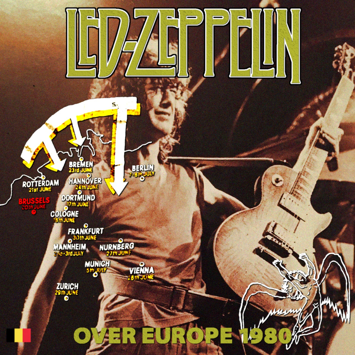 Led Zeppelin / Tour Over Europe 1980 show 3rd Voorst Nationaal (2CDR)
