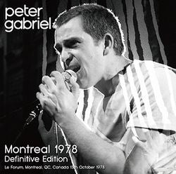 PETER GABRIEL / MONTREAL 1978 DEFINITIVE EDITION SOUNDBOARD (2CDR)