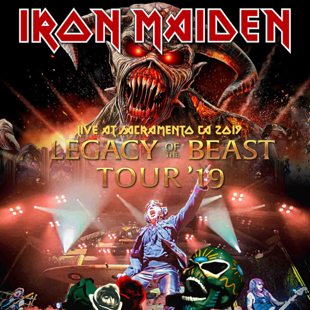 IRON MAIDEN / Legacy Of The Beast US Tour 2019 Golden One Center (2CDR)