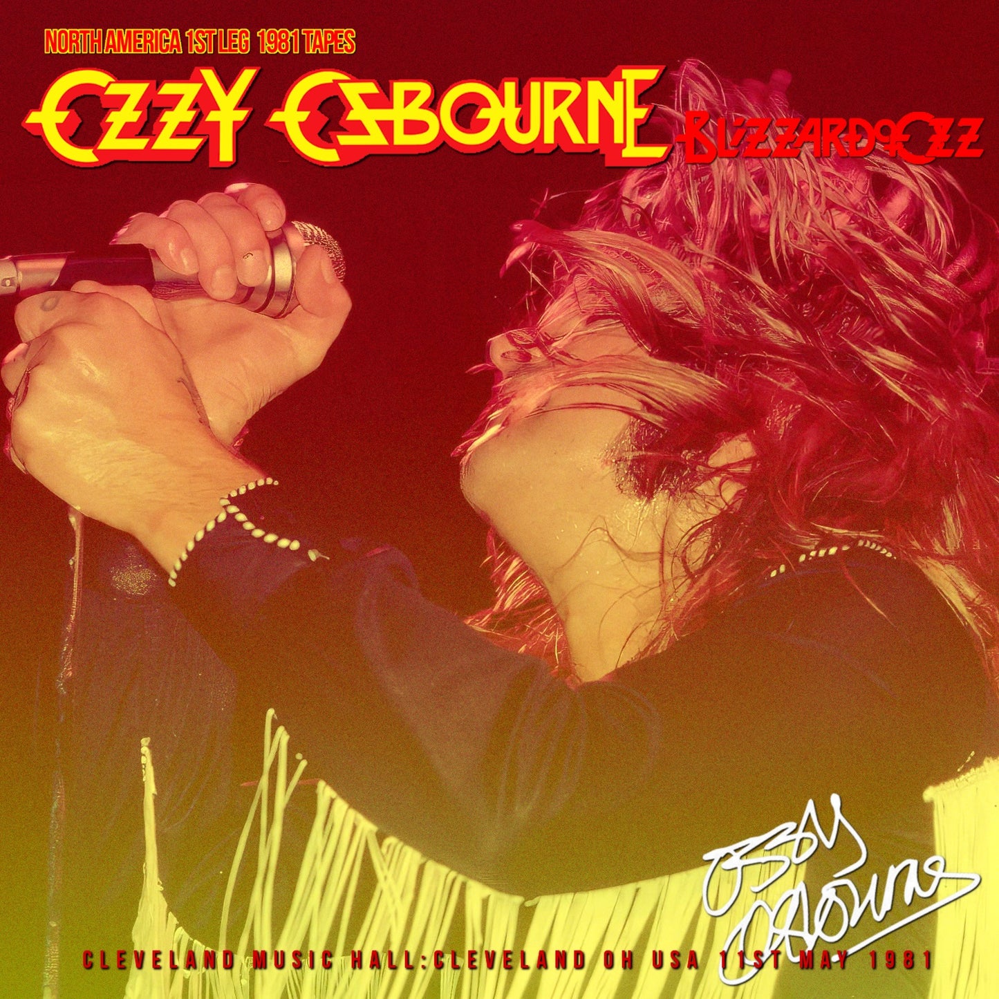 OZZY OSBOURNE w/Randy Rhoads / Blizzard of Ozz Tour 1981 North America 1st Leg SOUNDBOARD (1CDR)