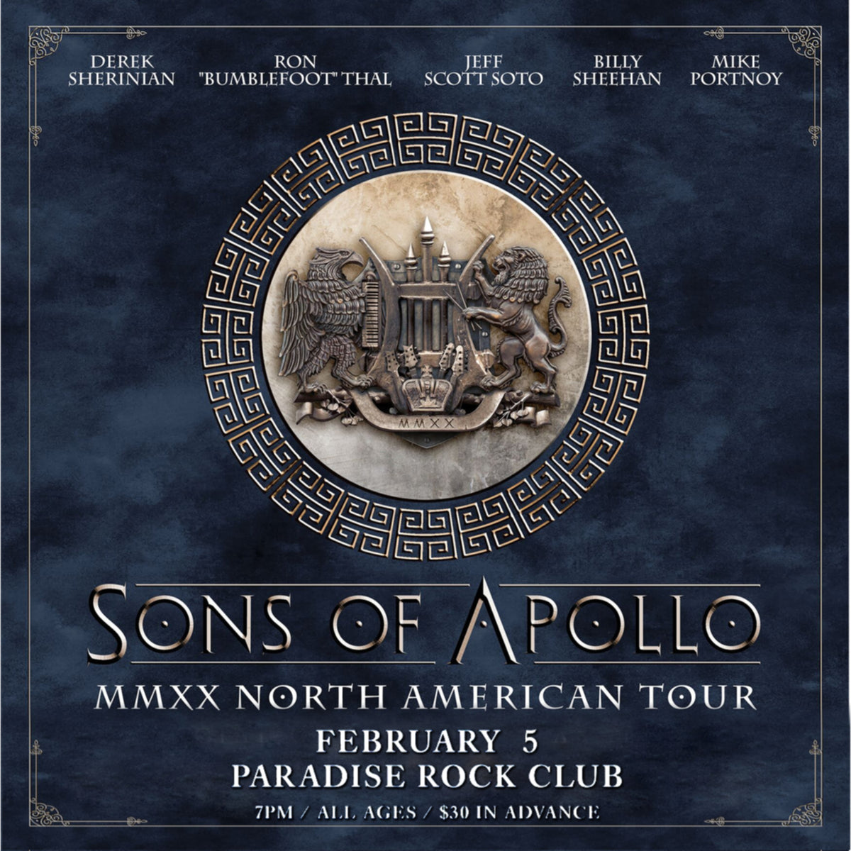 Sons of Apollo / MMXX Tour 2020 Paradise Rock Club (2CDR)