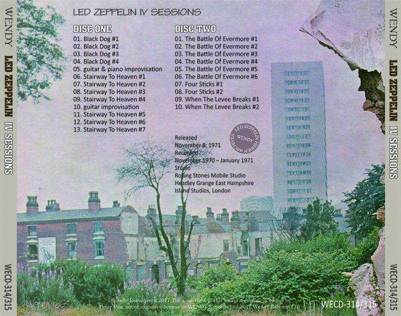 LED ZEPPELIN / IV SESSIONS 【2CD】
