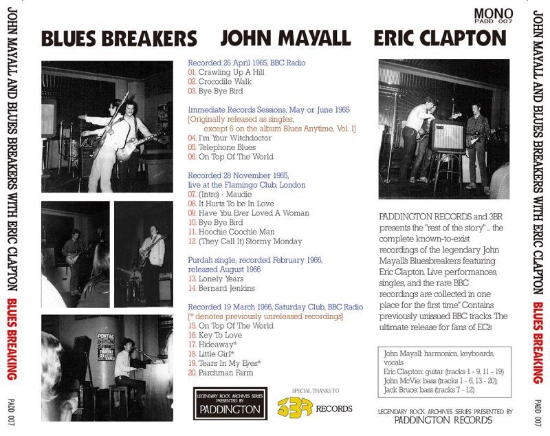 BLUES BREAKERS / BLUES BREAKING (1CD)