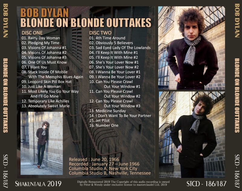 BOB DYLAN / BLONDE ON BLONDE OUTTAKES �y2CD�z