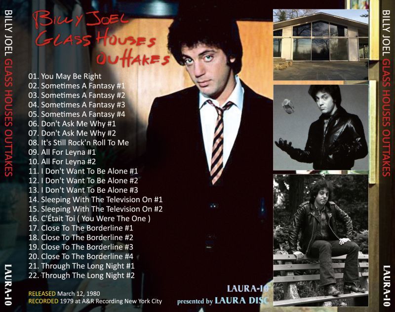 BILLY JOEL / GLASS HOUSES OUTTAKES 1CD
