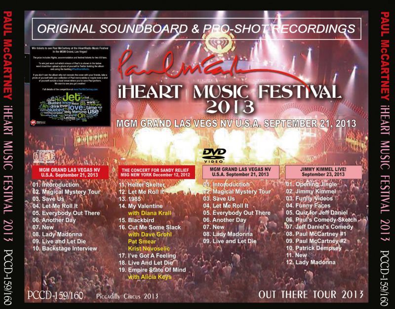 PAUL McCARTNEY / iHEART MUSIC FESTIVAL 2013 【CD+DVD】