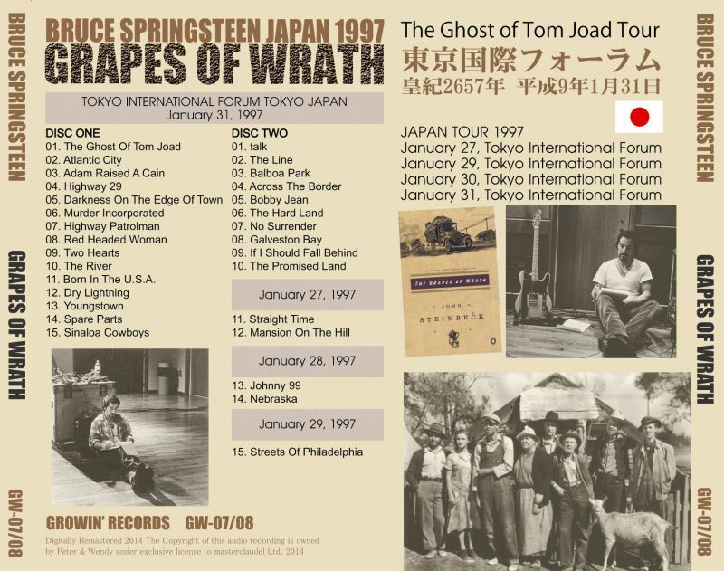 BRUCE SPRINGSTEEN / GRAPES OF WRATH �y2CD�z