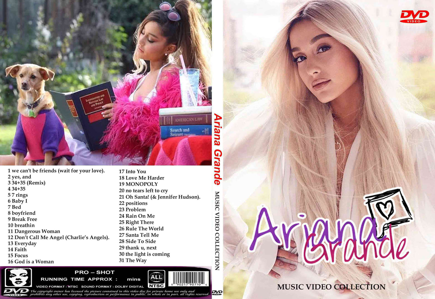 Ariana Grande / MUSIC VIDEO COLLECTION (1DVDR) Unprinted white disc
