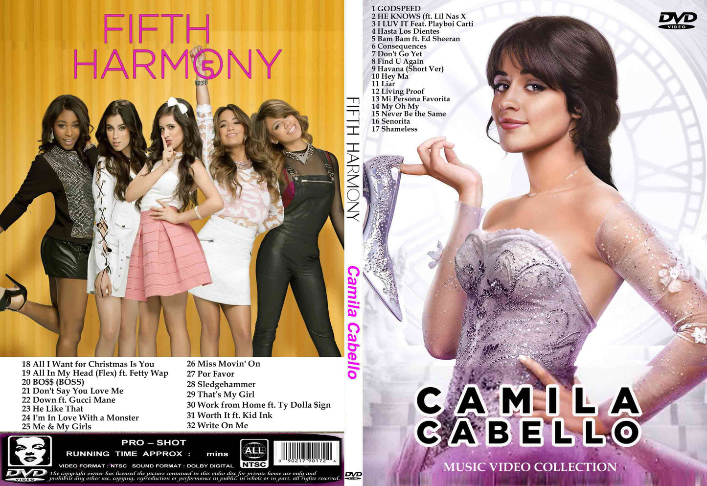 Camila Cabello / Fifth Harmony (1DVDR) Unprinted white disc