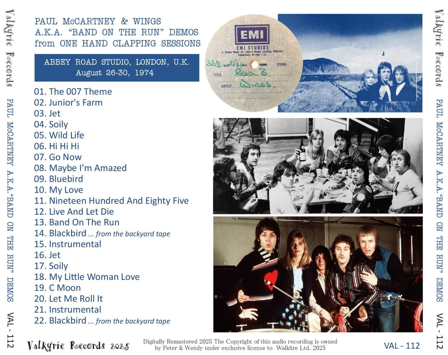 PAUL McCARTNEY WINGS / BAND ON THE RUN DEMOS (1CD)
