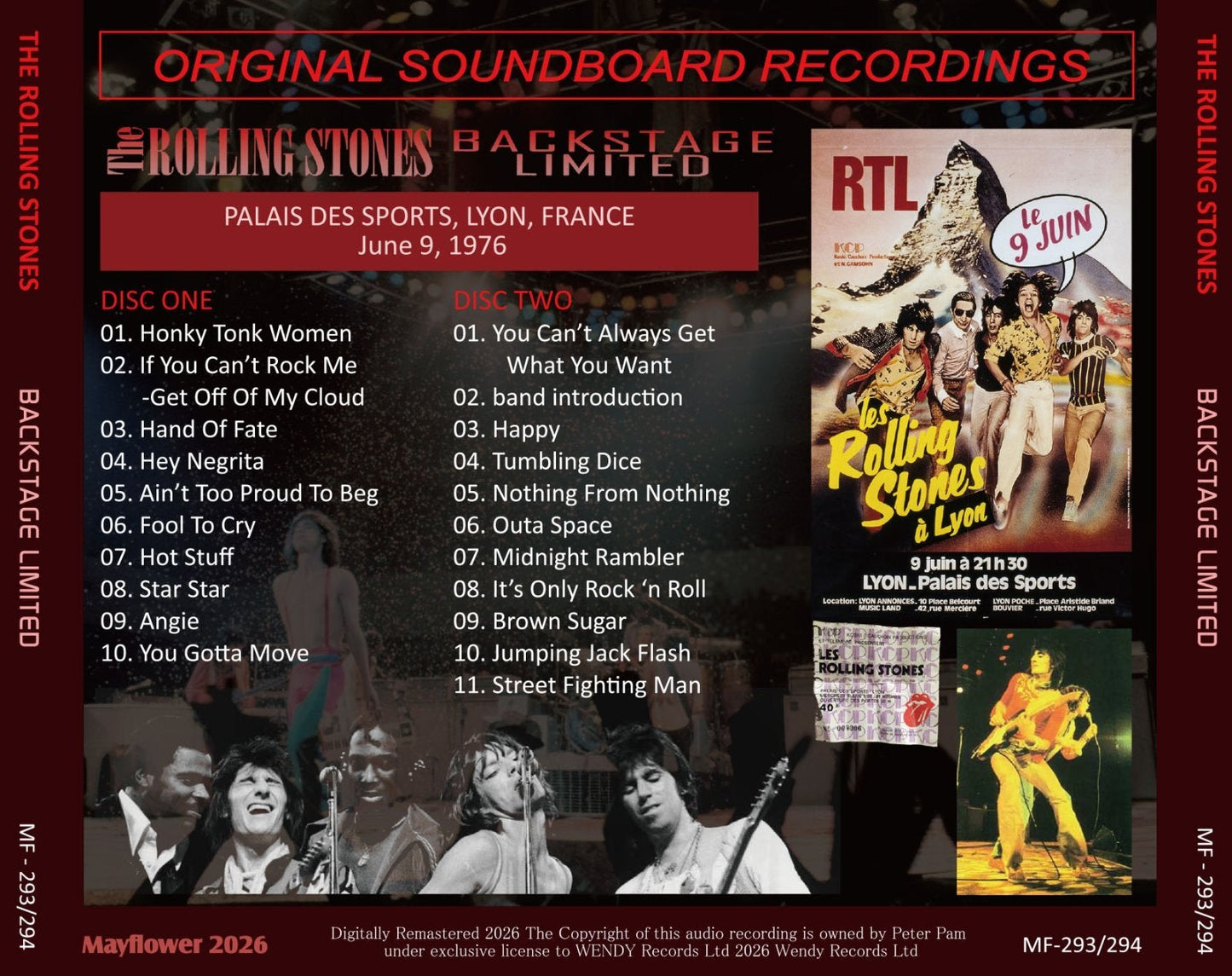 THE ROLLING STONES / 1976 BACKSTAGE LIMITED (2CD)