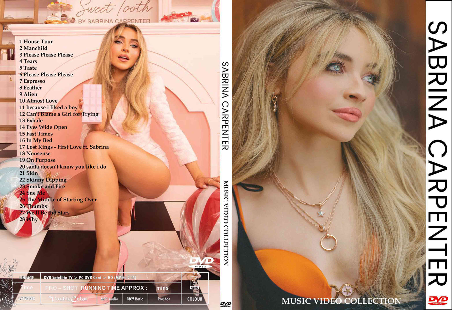 Sabrina Carpenter / Music Video Collection (1DVDR) Label less White disc
