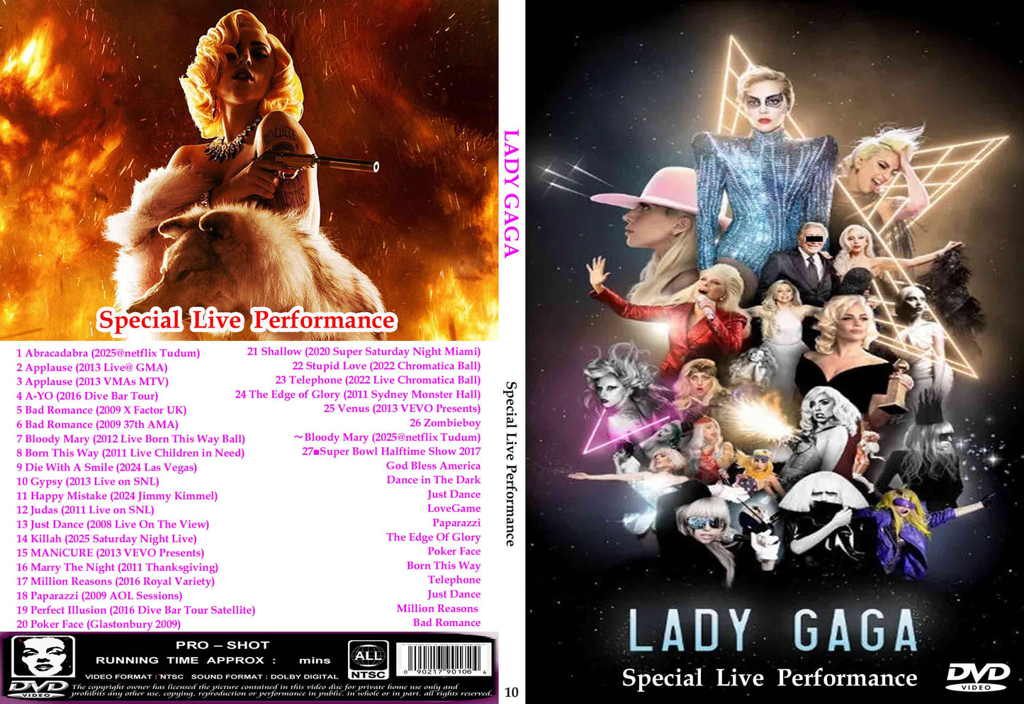 Lady Gaga / Special Live Performance (1DVDR) Unprinted white disc