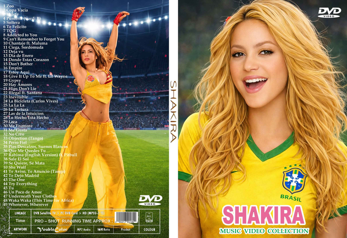 Shakira / MUSIC VIDEO COLLECTION (1DVDR) Unprinted white disc