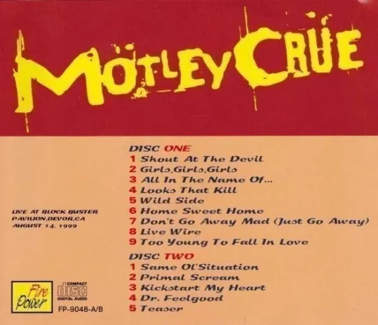 MOTLEY CRUE / DEVILS IN DEVOR (2CD)