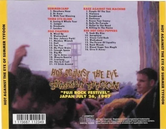 V.A. / HOT AGAINST THE EYE OF SUMMER TYHOON FUJI ROCK FESTIVAL '97 (2CD)