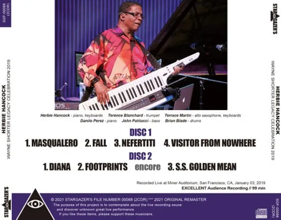 HERBIE HANCOCK / WAYNE SHORTER LEGACY CELEBRATION 2019 (2CDR)