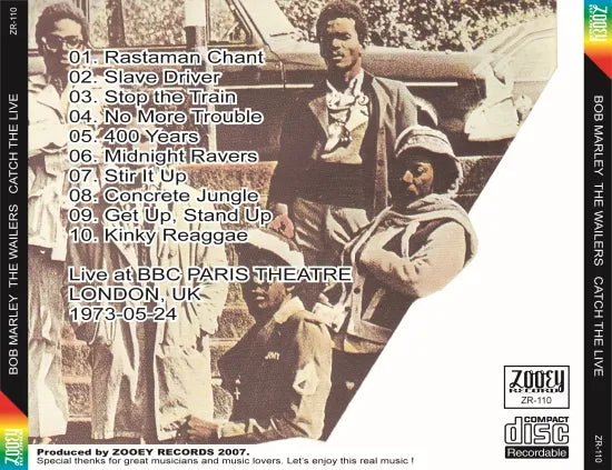 BOB MARLEY / CATCH THE LIVE (1CDR)