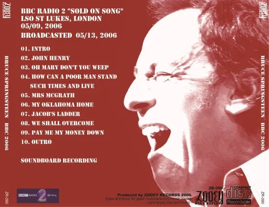 BRUCE SPRINGSTEEN / BBC 2006 (1CDR)