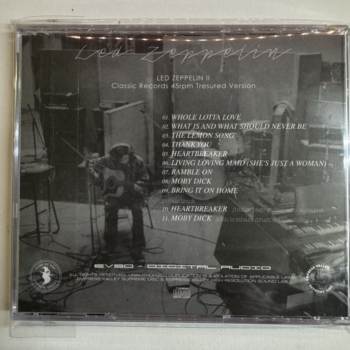 LED ZEPPELIN / LED ZEPPELIN ll classic records 45rpm treasured version (1CD)