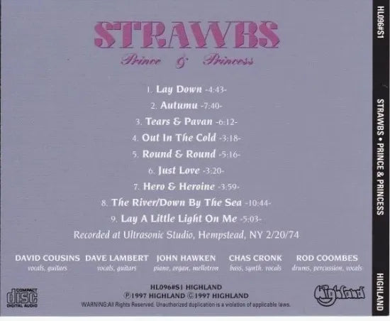 STRAWBS / PRINCE & PRINCESS (1CD)