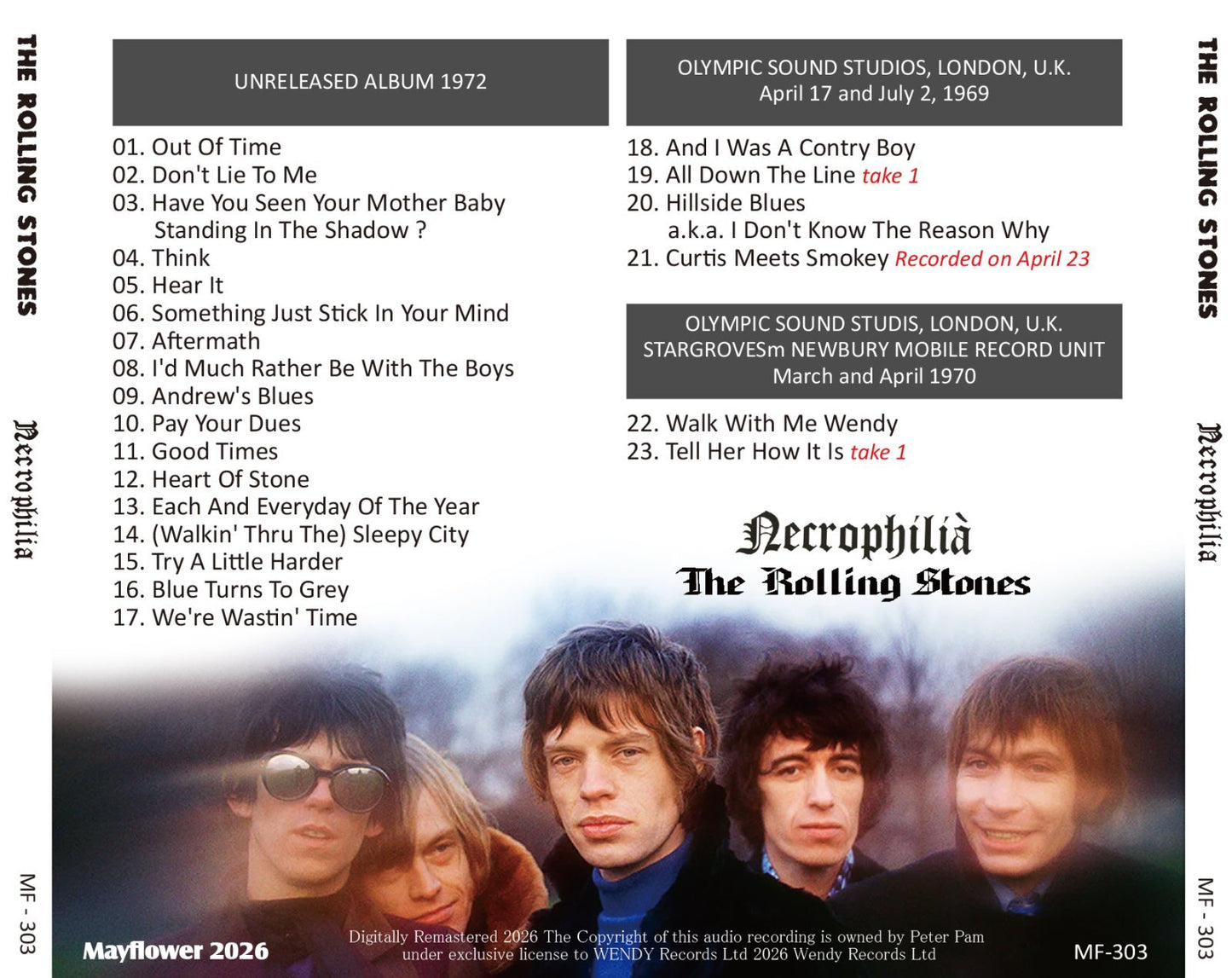 THE ROLLING STONES / NECROPHILIA (1CD)