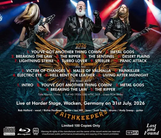 JUDAS PRIEST / WACKEN OPEN AIR 2026 (2CDR+1BDR)