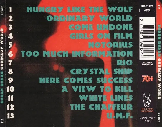 DURAN DURAN / ORDINARY WORLD (1CDR)