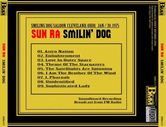 SUN RA / SMILIN' DOG SOUNDBOARD (1CDR)