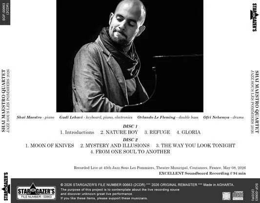 SHAI MAESTRO QUARTET / JAZZ SOUS LES POMMIERS 2026 SOUNDBOARD (2CDR)