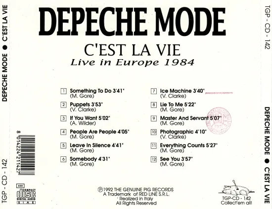 DEPECHE MODE / C'EST LA VIE (1CDR)