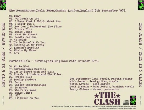 CLASH / THIS IS 5 CLASH (1CDR)