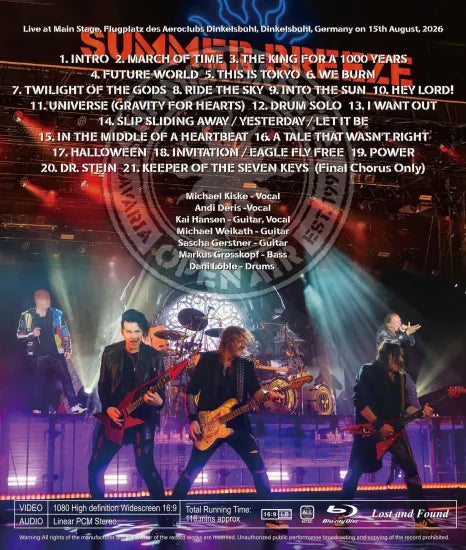 HELLOWEEN / SUMMER BREEZE 2026 HD PRO SHOT (1BDR)